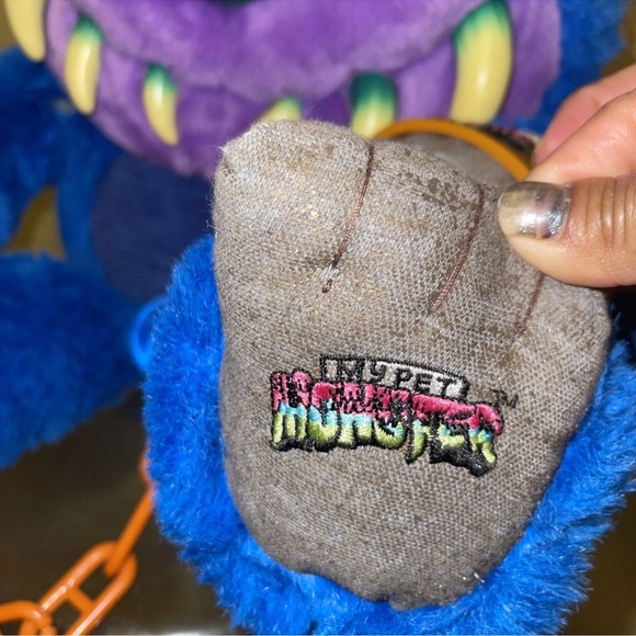 Vintage My Pet Monster 2001 Toymax Talking Plush With Cuffs Plush Tested - Picture 8 of 16